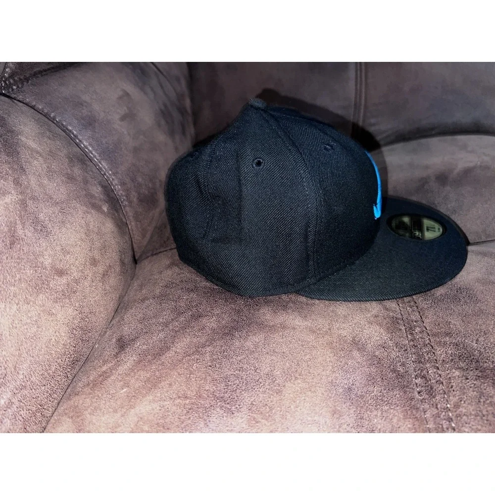 Atlanta Braves Black/Purple/Blue Fitted Baseball Hat Cap New Era Size 7 1/8 ATL